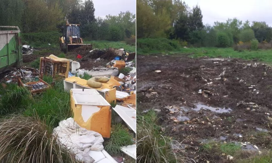 Recolectan más de 15 toneladas de basura en limpieza de microbasural en Las Ánimas