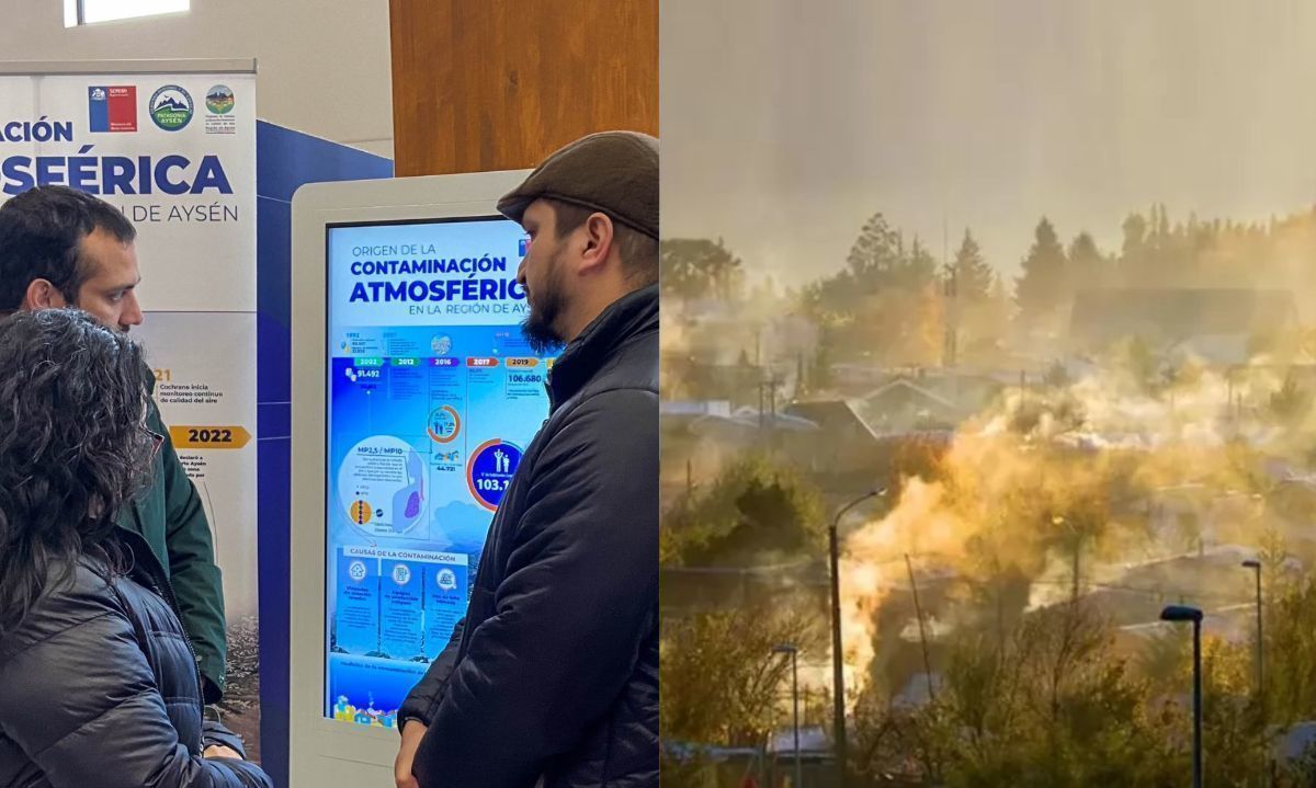 Instalan primer tótem informativo de calidad del aire en la Región de Aysén